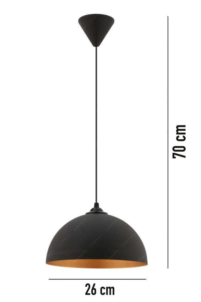 Nudo 26 cm Siyah Modern Avize Sarkıt Salon Mutfak Kuaför Cafe Lamba Dekoratif Aydınlatma