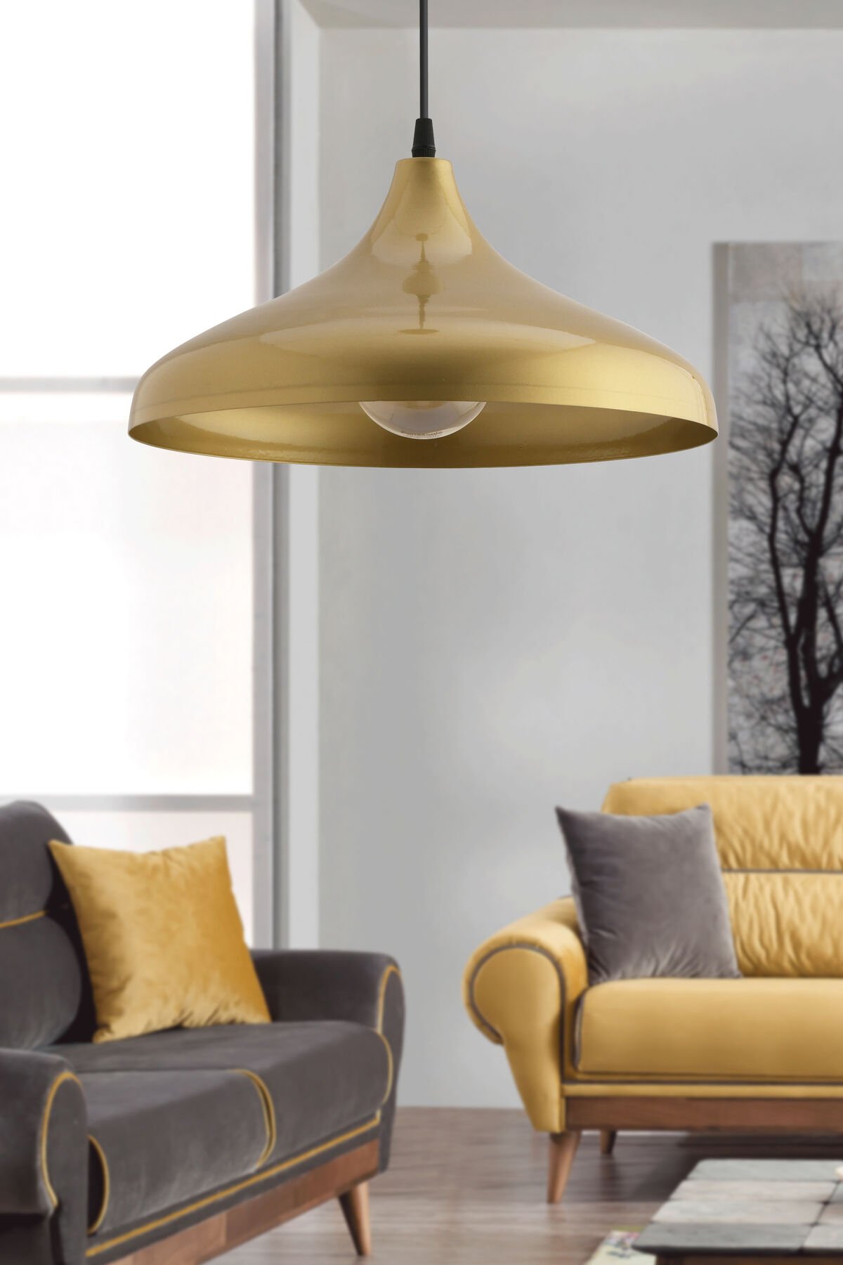 Kaizer Vintage 36 Cm Modern Avize Sarkıt Rustik Mutfak Kuaför Cafe Lamba Dekoratif Aydınlatma