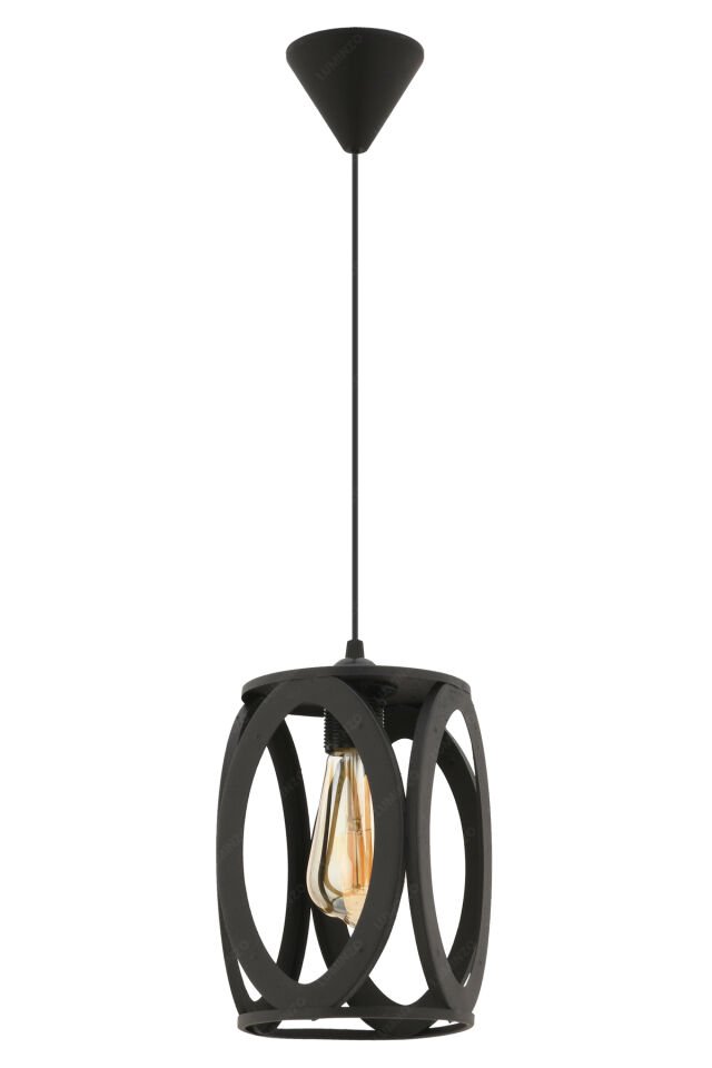 Vivo 16 cm Siyah Modern Avize Sarkıt Salon Mutfak Kuaför Cafe Lamba Dekoratif Aydınlatma