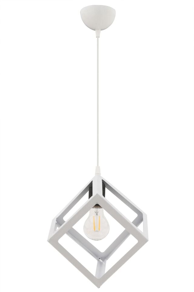 Luiza 2 Adet Beyaz 24 Cm Modern Avize Sarkıt Salon Mutfak Kuaför Cafe Lamba Dekoratif Aydınlatma