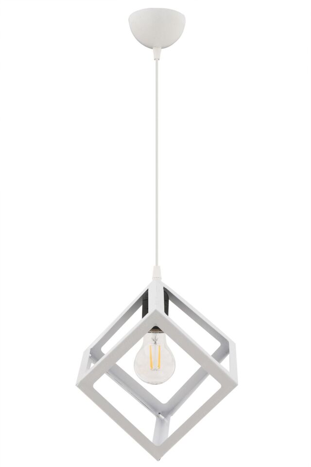 Luiza 2 Adet Beyaz 24 Cm Modern Avize Sarkıt Salon Mutfak Kuaför Cafe Lamba Dekoratif Aydınlatma