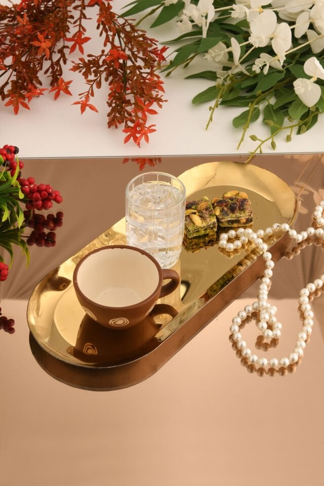 Barel Paslanmaz Oval Sunum Tepsisi 1 Adet