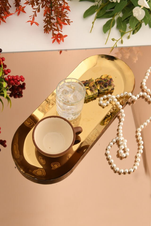 Barel Paslanmaz Oval Sunum Tepsisi 1 Adet