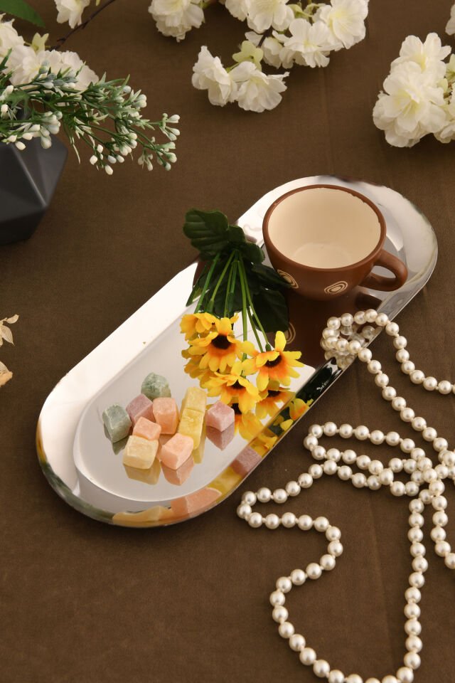 Barel Paslanmaz Oval Sunum Tepsisi 1 Adet