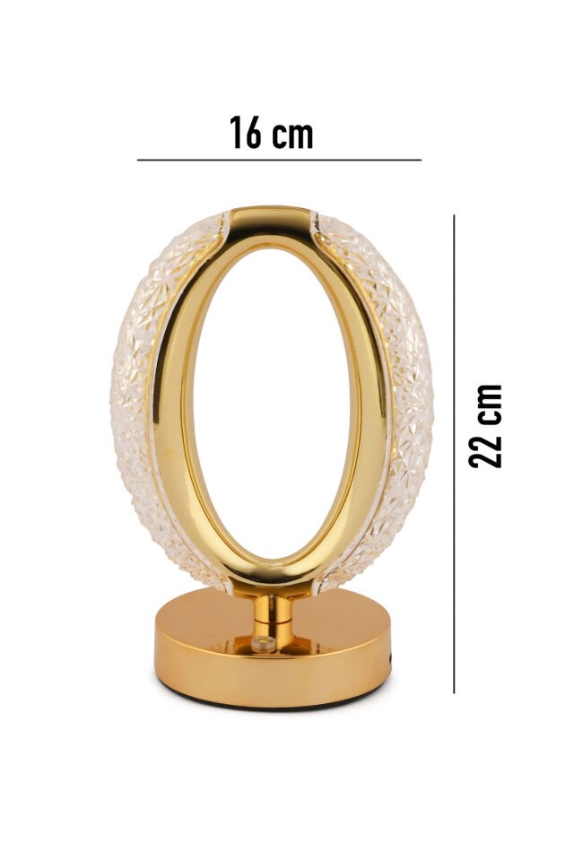 Güçlü Işık Şarjlı Dokunmatik Masa Lambası Abajur Gece Lambası 3 Işık Rengi Dim Özellikli Elden