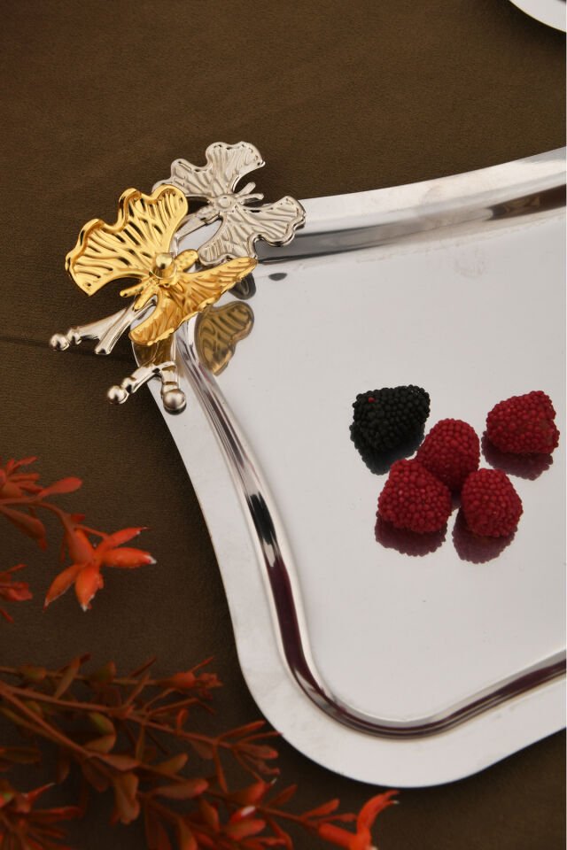 Naldo italyan model kelebek detaylı 1 Adet sunum tepsisi