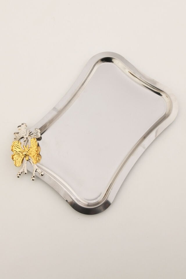 Naldo italyan model kelebek detaylı 1 Adet sunum tepsisi