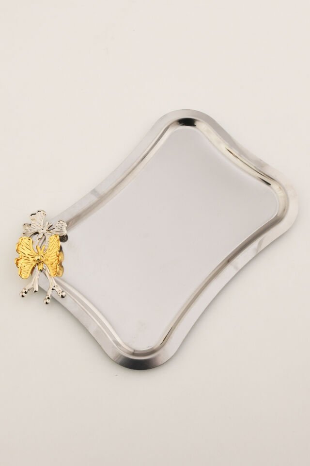 Naldo italyan model kelebek detaylı 1 Adet sunum tepsisi