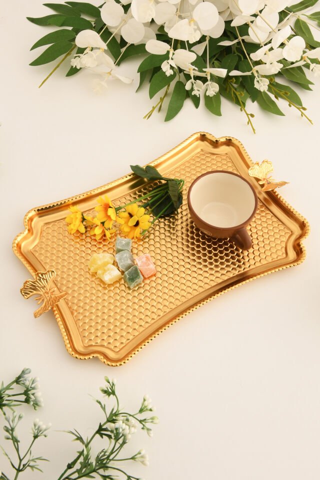 Fiano Kelebek Petek Model Kelebek Detaylı Sunum Tepsisi 1 Adet