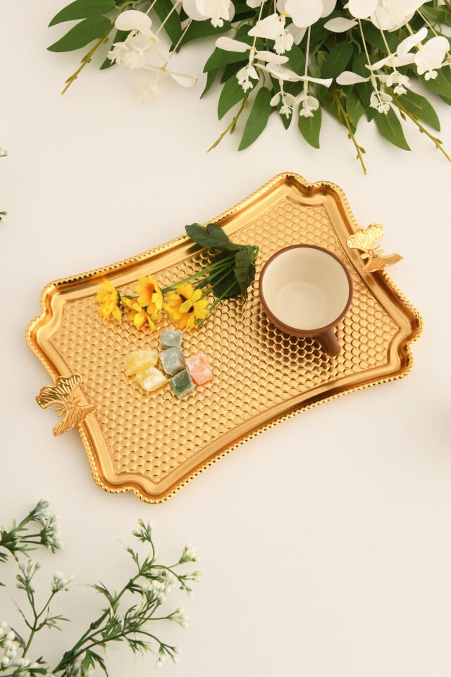 Fiano Kelebek Petek Model Kelebek Detaylı Sunum Tepsisi 1 Adet