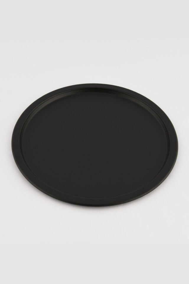 Dario Yuvarlak Dekoratif Sunum Tepsisi Siyah 6 Lı Takım