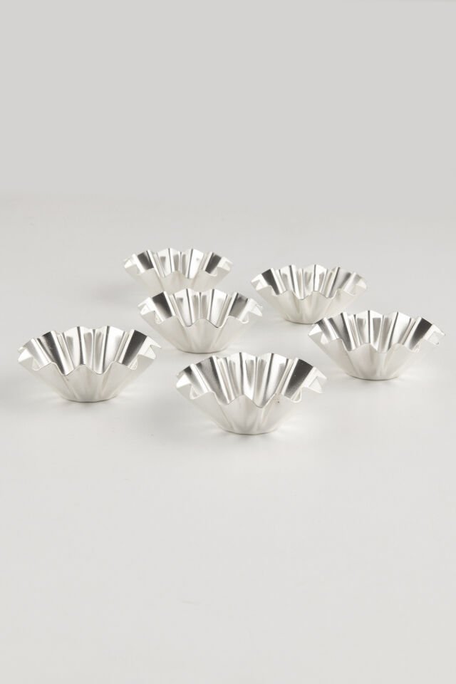 Etis 6 Parça Şekerlik Lokumluk Gümüş Sunum Tabağı Sofra Takımı İkram Misafir Servis