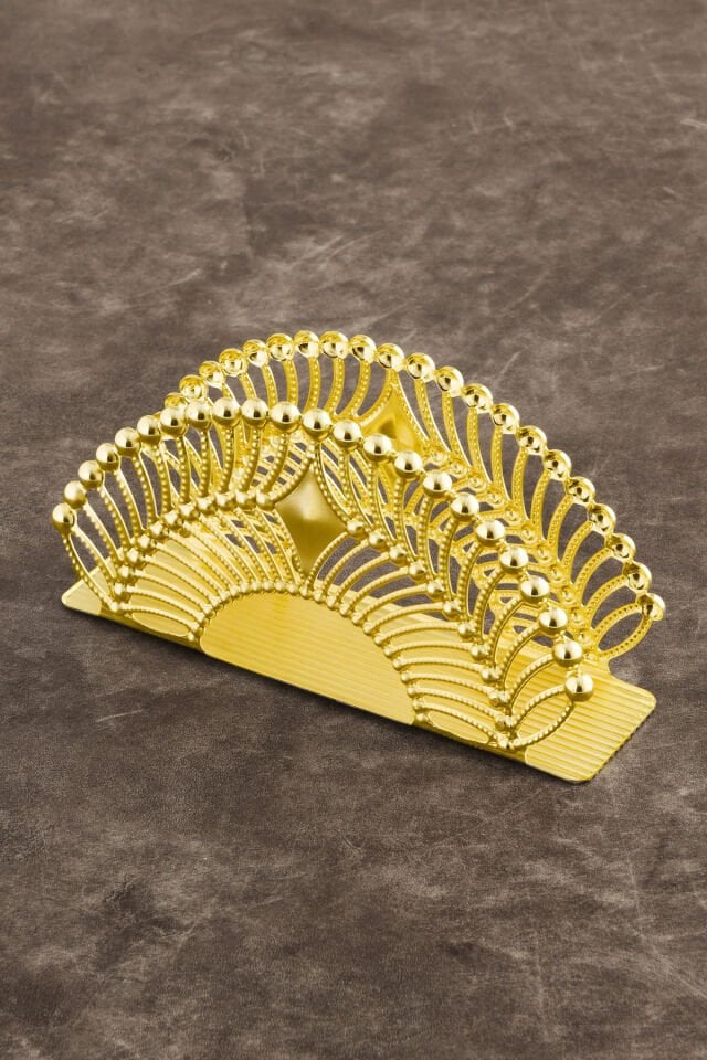 Mion Gold Paslanmaz Lüks Peçetelik Düzenleyici Sunum Mutfak Dekorasyonu Sofra