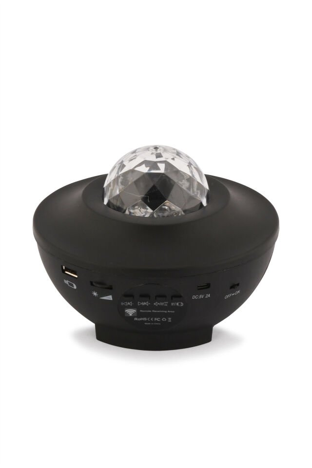 Led Sihirli Küre Bluetooth Müzik Çalar Kumandalı Usb Girişli Şarjlı Parti Disko Topu Hoparlör