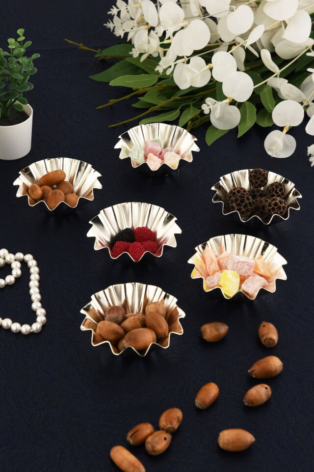 Piet Paslanmaz Tırtıklı Lokumluk Gümüş 6 Lı Takım