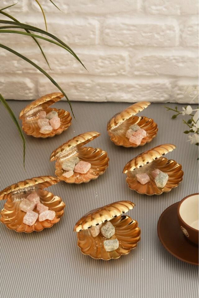 Brano 6 Lı Kahve Yanı Istiridye Lokumluk Gold