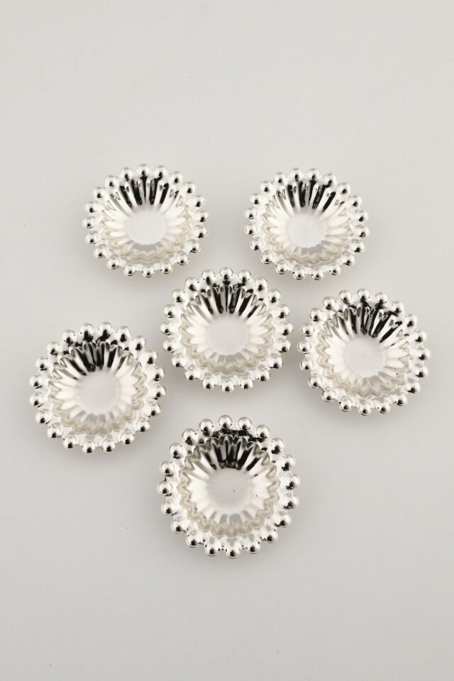 Welin 6 Lı Takım Kahve Yanı Boncuklu Mini Lokumluk