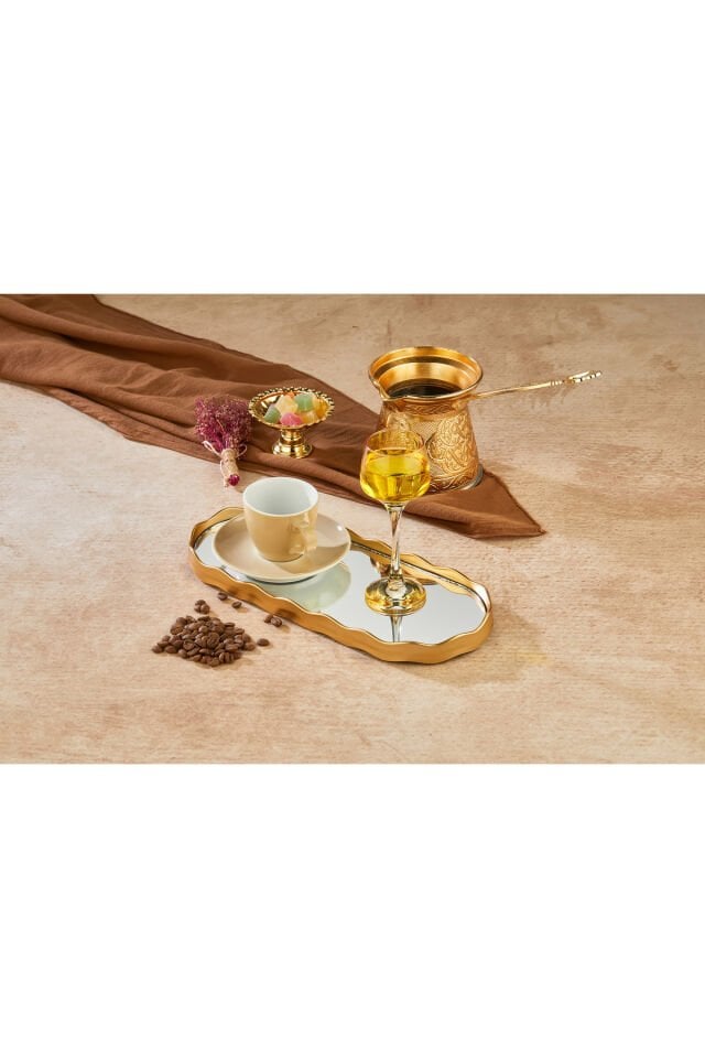 Cario Dekoratif Oval Aynalı Çok Amaçlı Aksesuar 1 Adet