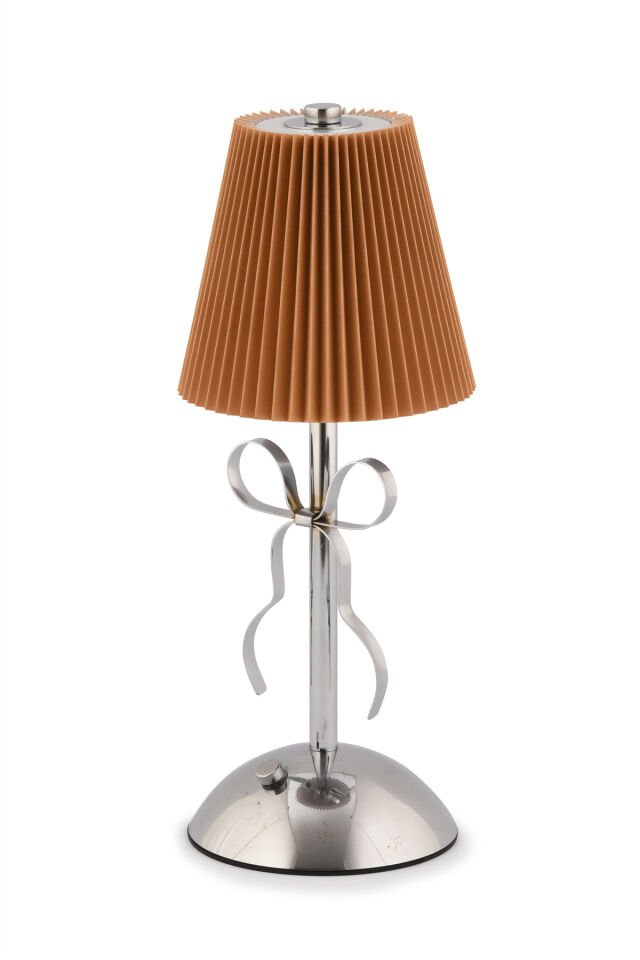 Kumaş Şapkalı Şarjlı Dokunmatik Masa Lambası Abajur Gece Lambası 3 Işık Rengi Dim Özellikli Kardel