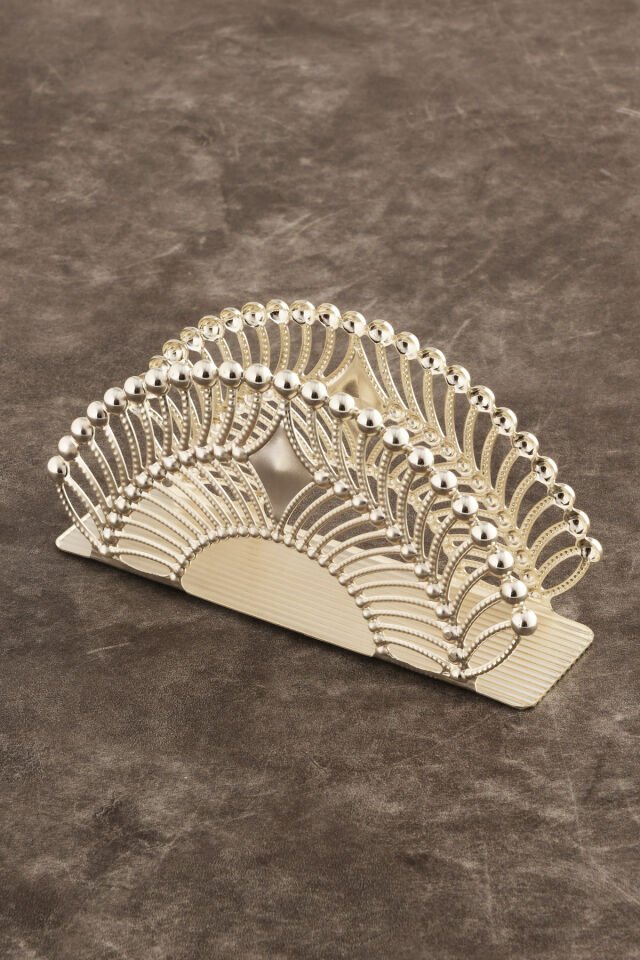 Mion Gümüş Paslanmaz Lüks Peçetelik Düzenleyici Sunum Mutfak Dekorasyonu Sofra