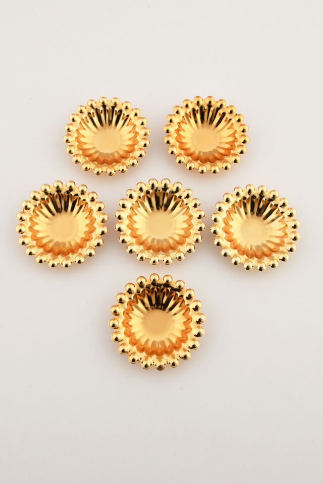 Welin 6 Lı Kahve Yanı Boncuklu Mini Lokumluk