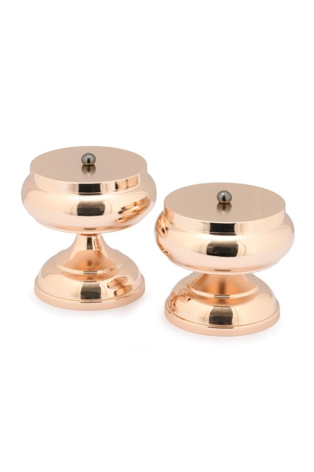 Verul Şekerlik Lokumluk Gold Dekoratif Sunum Tabağı Sofra Takımı İkram Misafir Servis