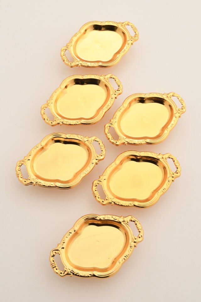 Viola Oval Model Ayaklı Lokumluk 6'lı Takım