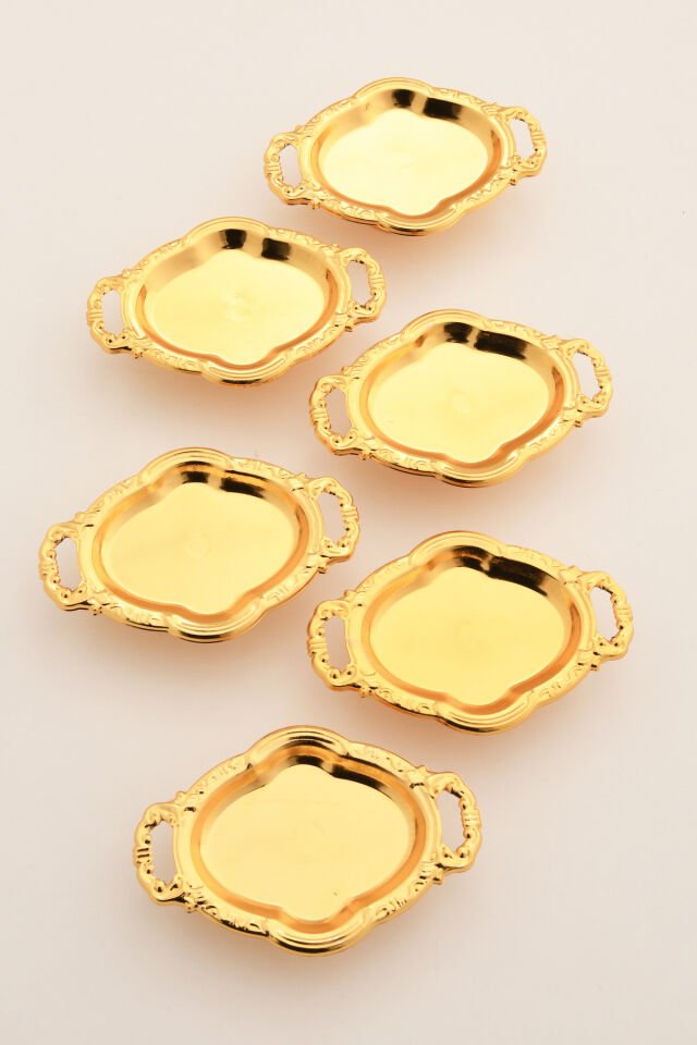 Viola Oval Model Ayaklı Lokumluk 6'lı Takım