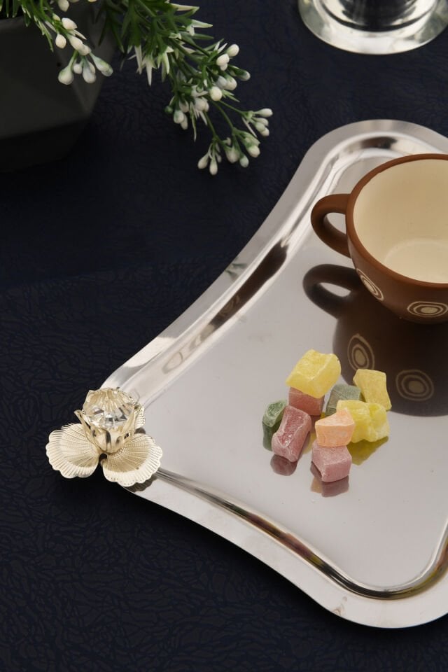 Naldo italyan model gümüş taşlı 1 adet gümüş