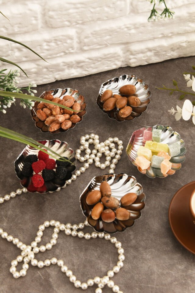 Mern Ayaklı Istiridye Lokumluk Gmş 6 Lı Takım