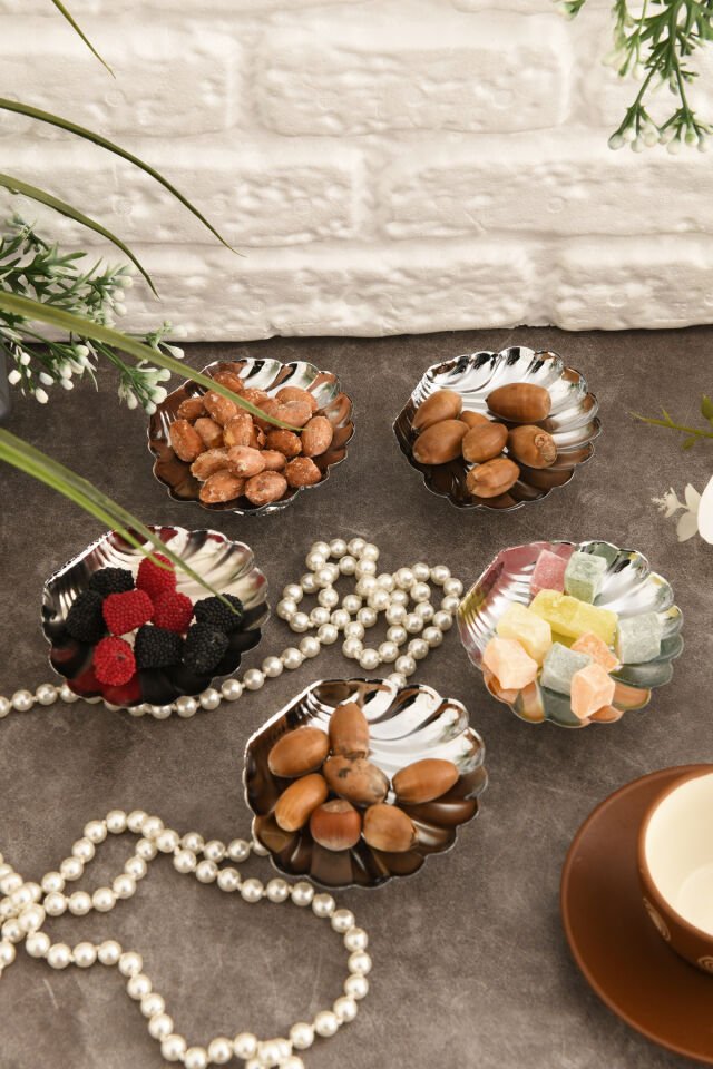 Mern Ayaklı Istiridye Lokumluk Gmş 6 Lı Takım