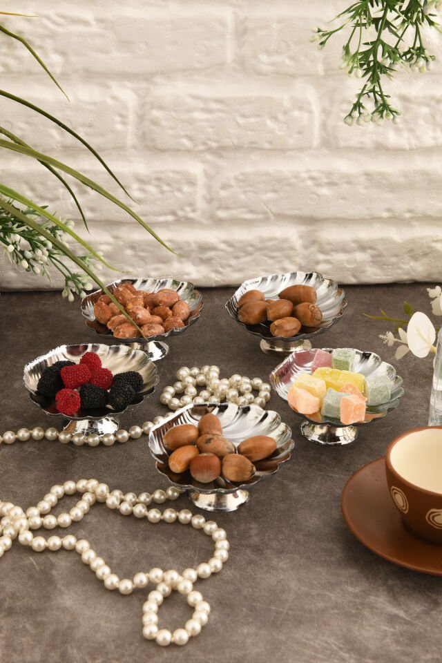 Mern Ayaklı Istiridye Lokumluk Gmş 6 Lı Takım