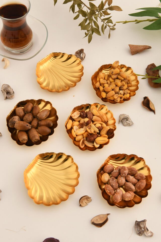 Ulver Istiridye Lokumluk Düz Gold 6 Lı Takım