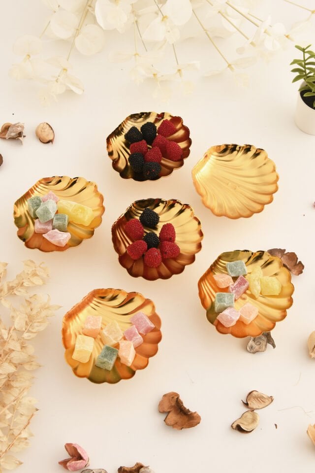 Mern Istiridye Lokumluk Ayaklı Gold 6 Lı Takım