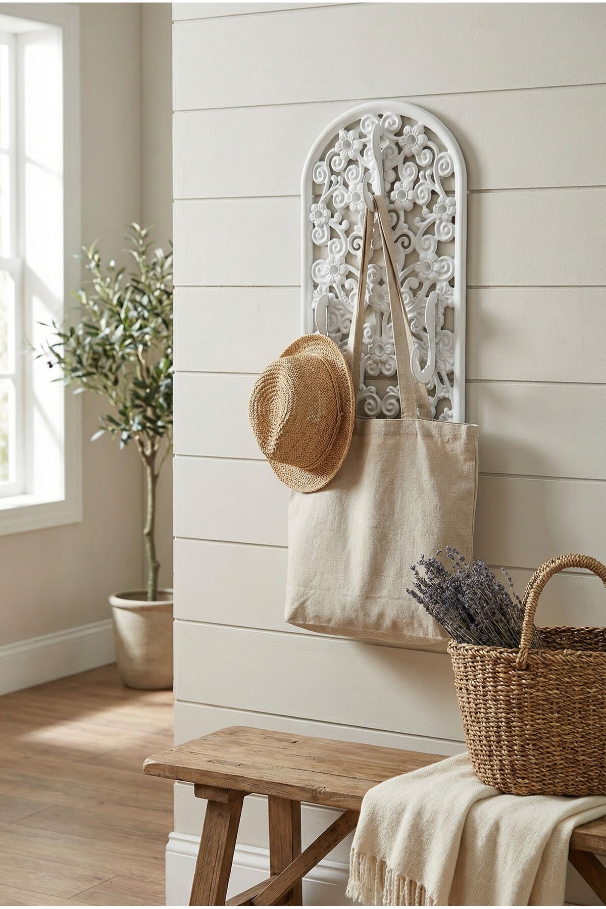 Lundel Beyaz 3'lü Kapı Arkası Askılık Banyo Askısı Duvar Askısı Yapışkanlı Metal Boyalı Paslanmaz