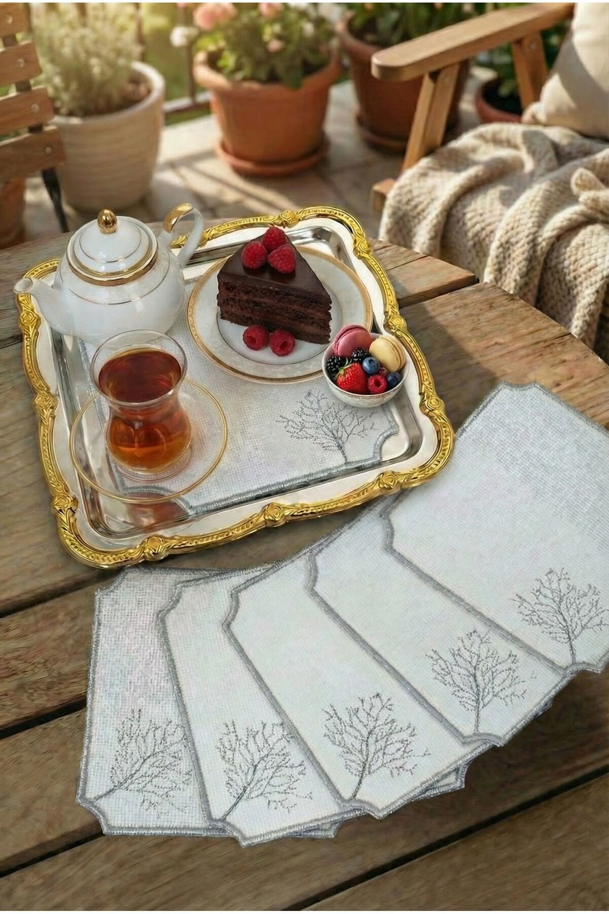 Lola 6'lı Sunumluk Peçete,Kokteyl Peçete,Kahve Yanı Sunum Peçetesi,Sunumluk,Bardak Altlığı