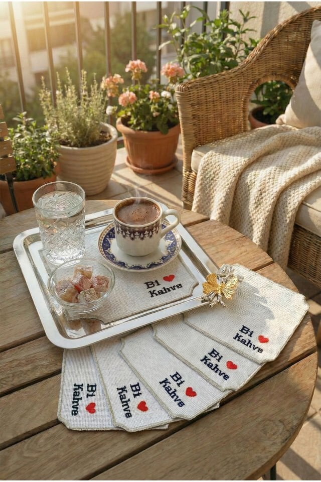 Lola 6'lı Sunumluk Peçete,Kokteyl Peçete,Kahve Yanı Sunum Peçetesi,Sunumluk,Bardak Altlığı