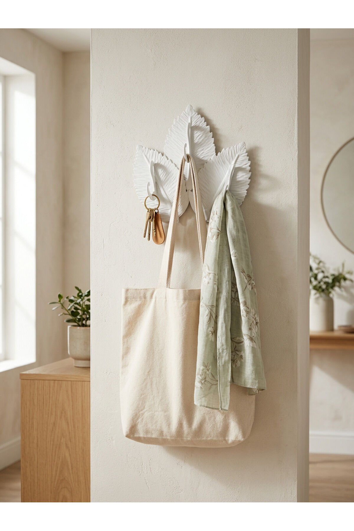 Ruby 3'lü Askılık Banyo Askısı Duvar Askısı Mutfak Askısı Güçlü Yapışkanlı Metal Boyalı Paslanmaz