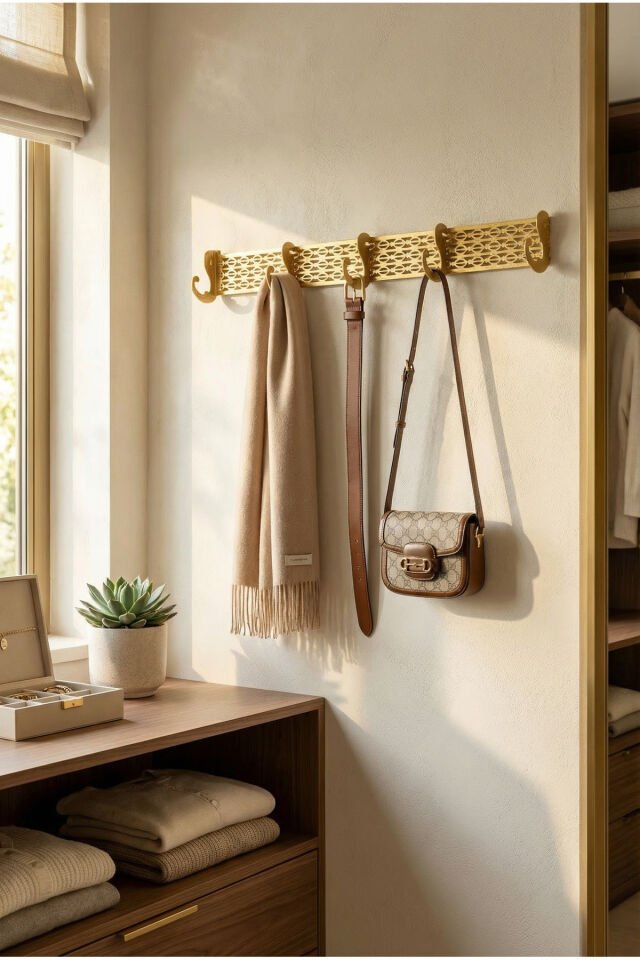 Kuante 3'lü Kapı Arkası Askılık Banyo Askısı Duvar Askısı Yapışkanlı Metal Boyalı Paslanmaz