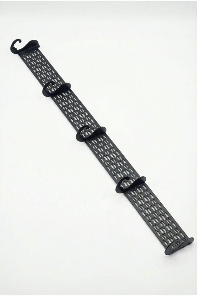 Kuante 3'lü Kapı Arkası Askılık Banyo Askısı Duvar Askısı Yapışkanlı Metal Boyalı Paslanmaz