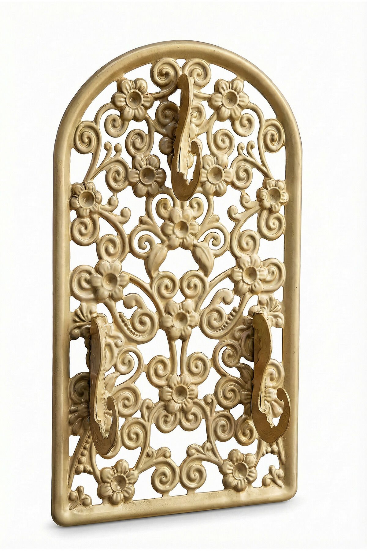 Lundel Eskitme 3'lü Kapı Arkası Askılık Banyo Askısı Duvar Askısı Yapışkanlı Metal Boyalı Paslanmaz